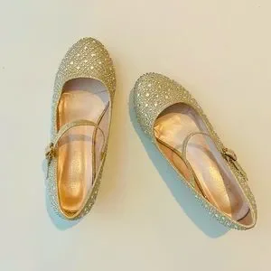 De Blossom Collection Shoes Girls Sparkle Dress Shoes Size